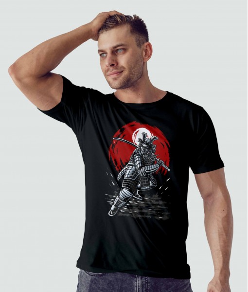 Мъжка тениска с щампа Арт Samurai warrior - TShirtArtShop.com